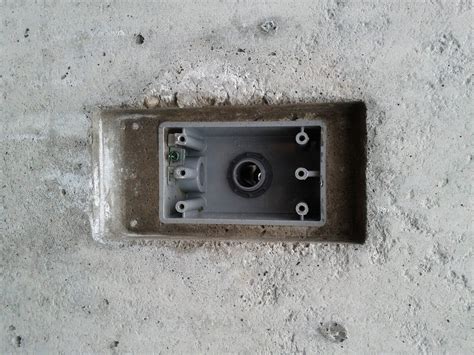 metal box installed on concrete|electrical boxes for concrete walls.